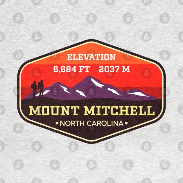 Mount Mitchell -  North Carolina - Appalachian Mountain Climbing Badge by TGKelly